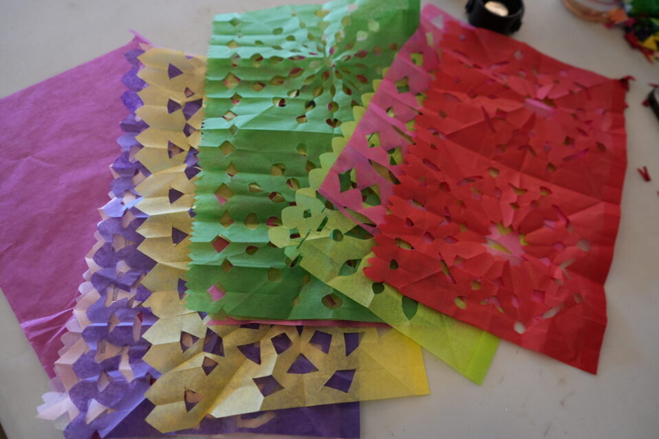 colorful papel picado