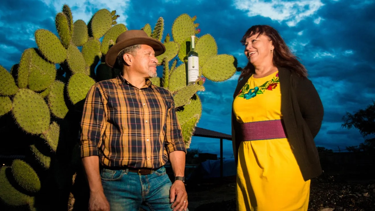 Sal and Flor Palacios, owners of Salvadores Mezcal