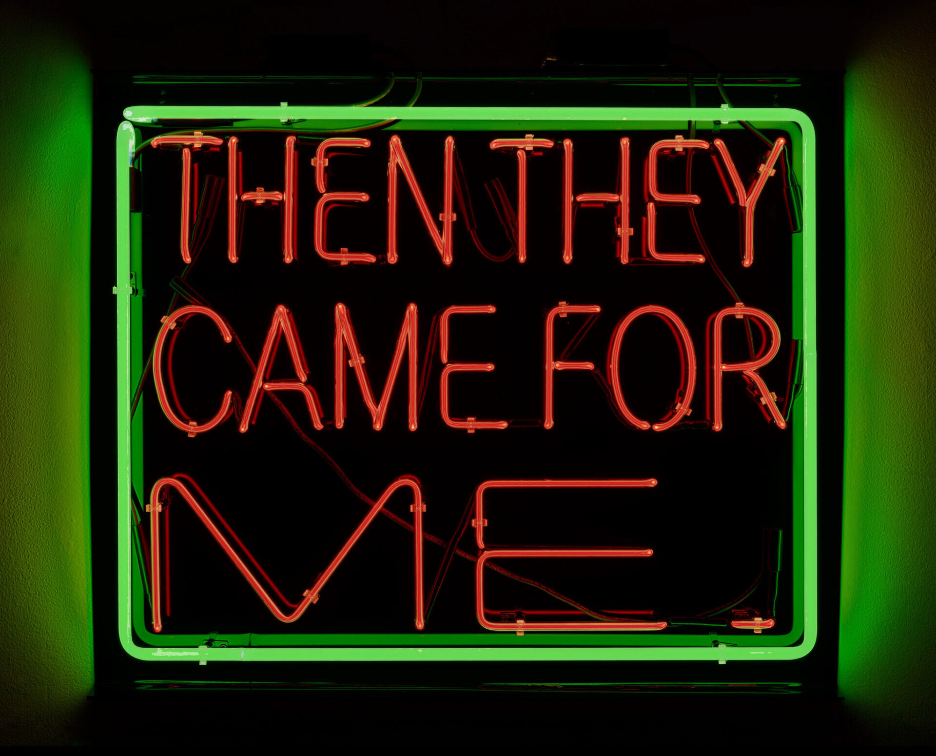 Patrick Martinez Neon Mural - LA Plaza de Cultura y Artes